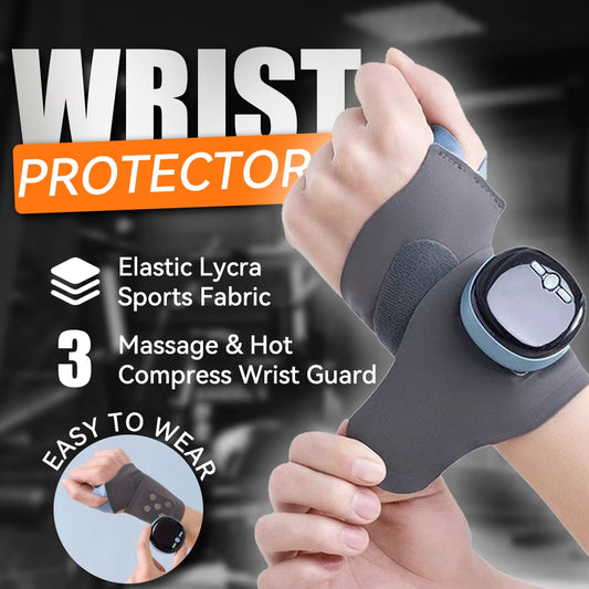 Heated Wristband for Tendonitis Heated Wrist Massager TFCC Strain,Sprain Sports Wrist Guard Preventing Muscle Strains